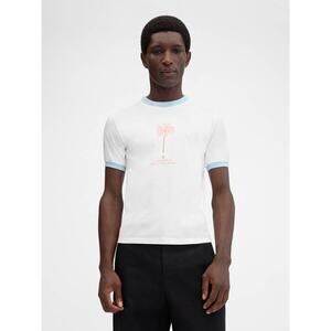 Jacquemus Le T Shirt Venice in Palm Tree White Blue M Unisex